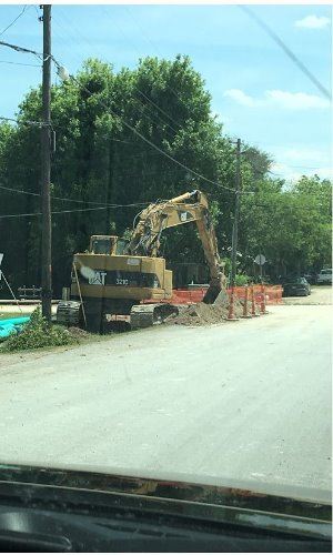 Corner of Center at N Houston