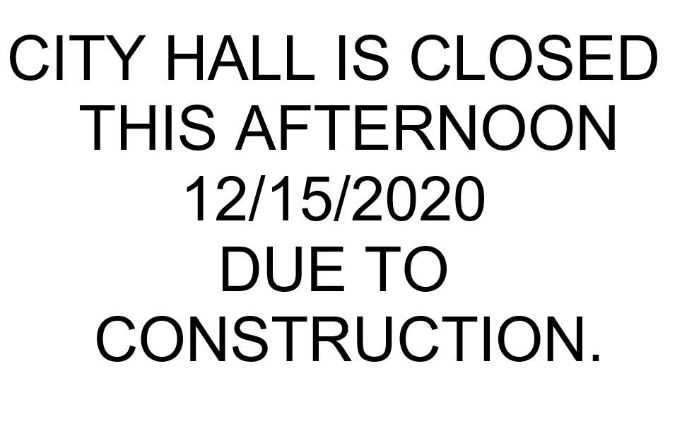 CLOSURE 12-15-2020