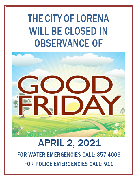 Good Friday Notice