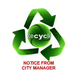 CITY MANAGER NOTICE