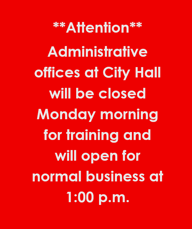 City Hall Closure 7-21-25